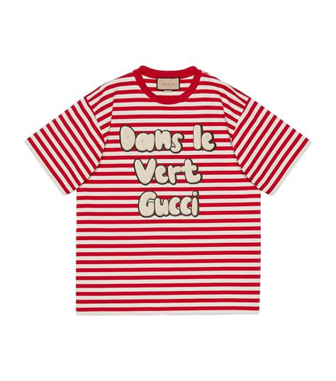 gucci green t shirt|gucci t shirt striped.